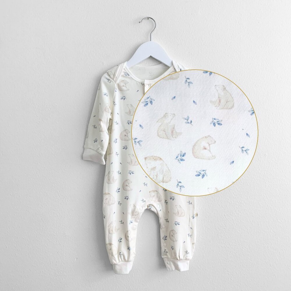 NWT Cute Baby Sleep N' Play Pajamas Romper One-Piece Bodysuit Polar Bear 18-24M